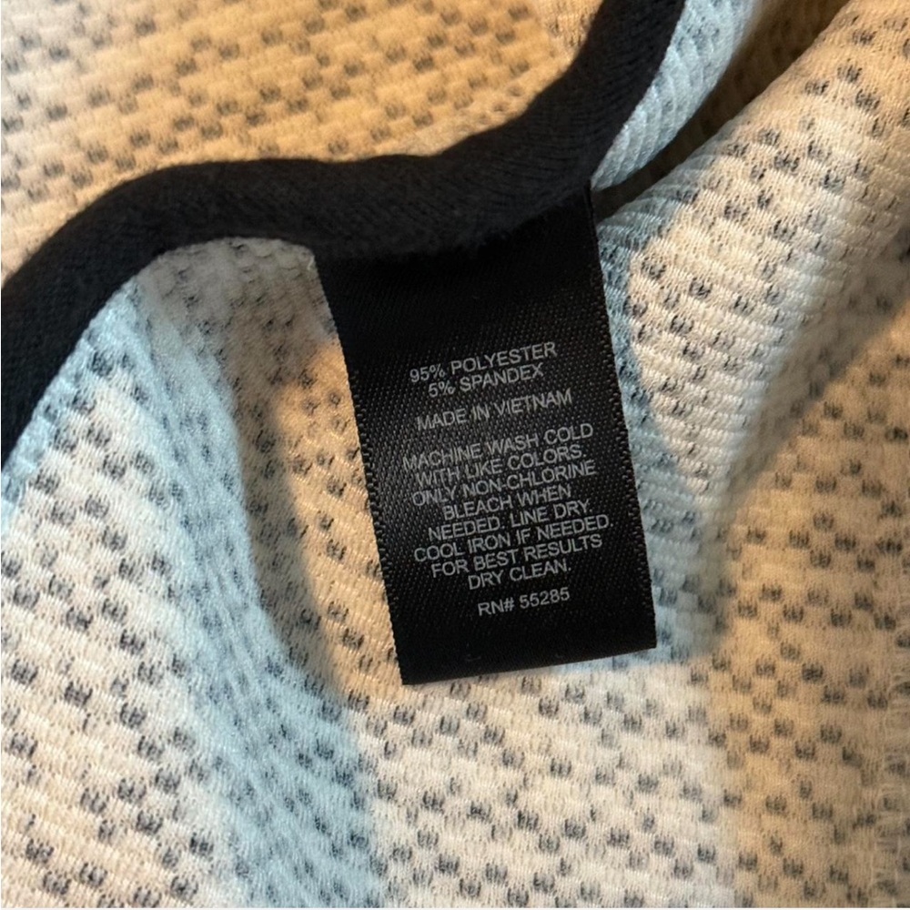 Express Jacket Collared Asymmetrical Zip Black/Wh… - image 7